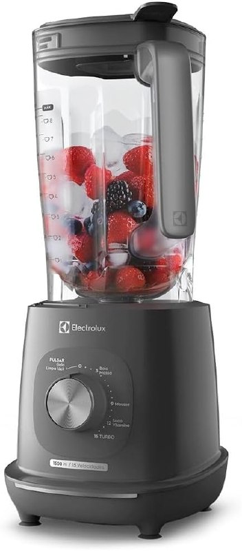 Electrolux Liquidificador 1500W 3,2L Pulsar - 15 Velocidades - Cinza