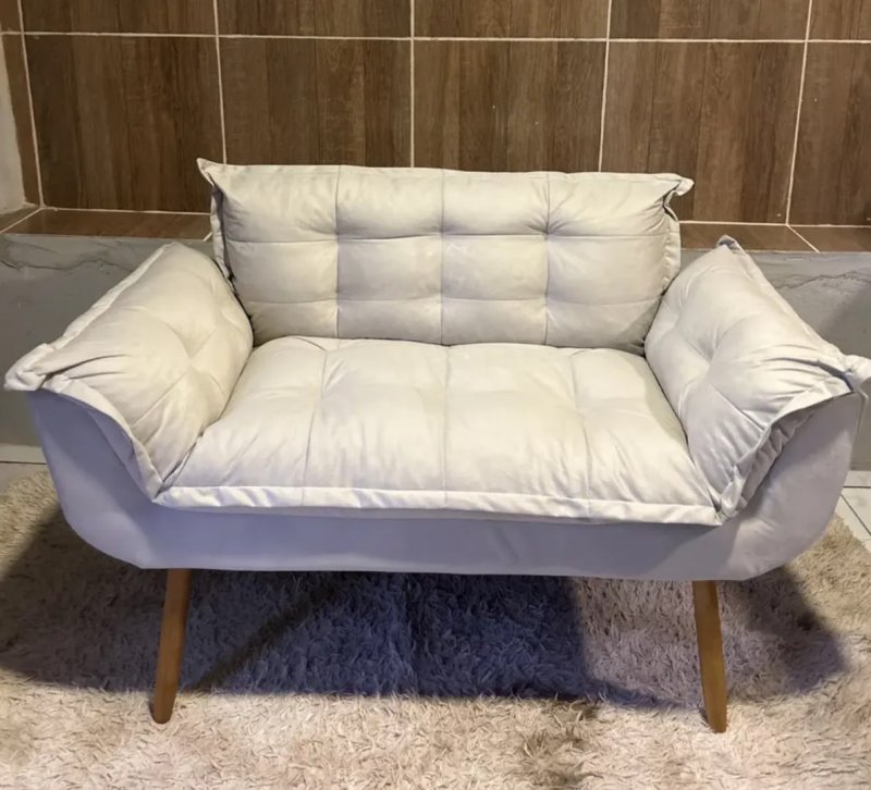 Namoradeira Decorativa Para Sala Recepção Alice Suede Cores