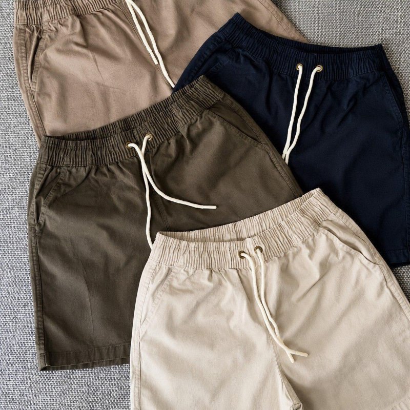 Kit 3 Shorts Linho Bermuda Masculina Estilo Urbano Cadarço