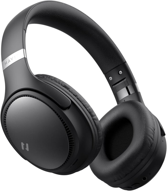 Fone de Ouvido Sem Fio Havit H630bt Bluetooth, Até 55 Horas de Duração da Bateria Preto