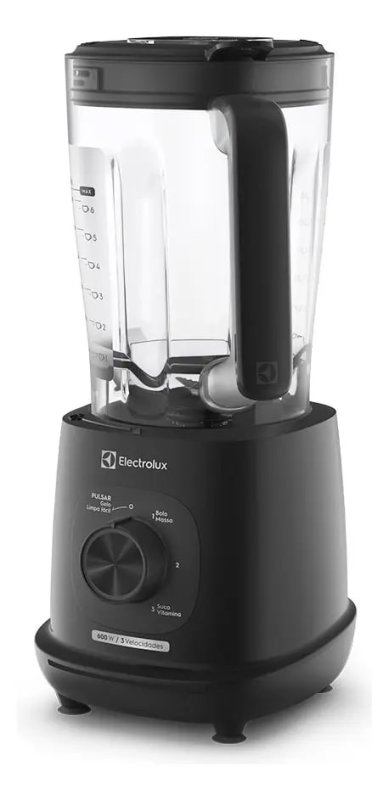 Electrolux Liquidificador 600W 2,7L Efficient TriForce 3 Velocidades Preto