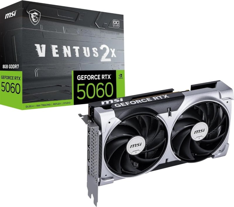 MSI GeForce RTX 5060 Ventus 2X OC (8GB GDDR7/PCI Express 5.0)