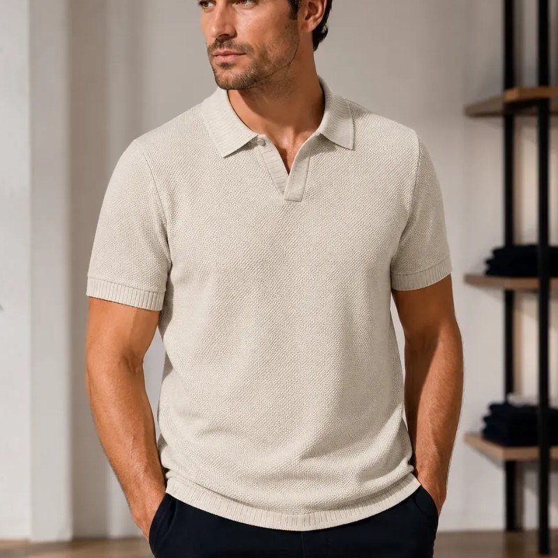 Camisa Polo Hering Masculina Trico Leve Respirável Estilo