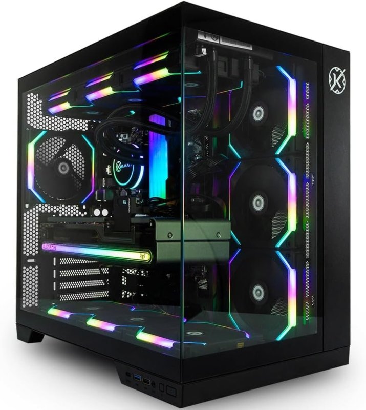 Gabinete Gamer Kalkan Asgard Preto Aquário sem fans