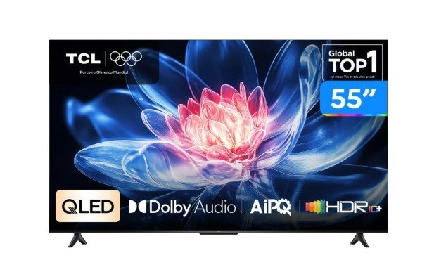 Smart TV 55" TCL 4K UHD QLED 55T6C Google TV 2026