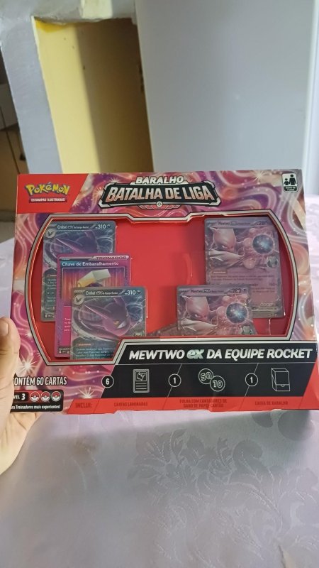 Cartas Pokémon Batalha Mewtwo Equipe Rocket 60 Cards Copag + Frete Grátis