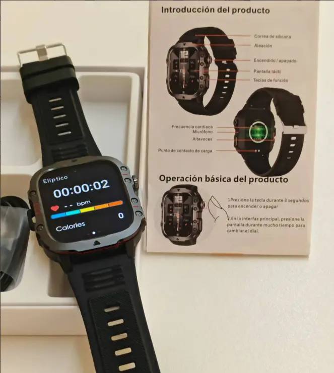 Smartwatch FoxBox Tático BW0667A Preto para Homens