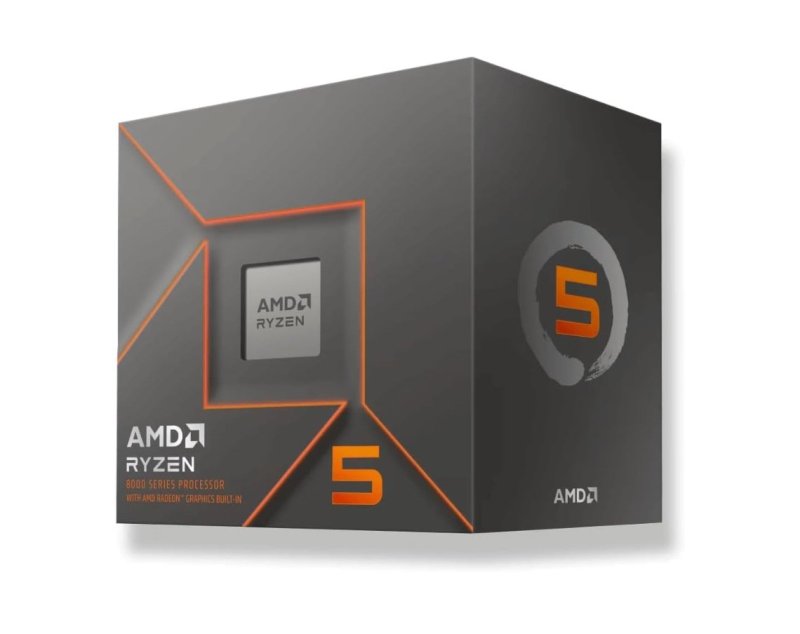 Processador AMD Ryzen 5 8500G Box (AM5/6 Cores/12 Threads/5.0GHz/22MB Cache/Wraith Stealth/AMD Radeon 740M)