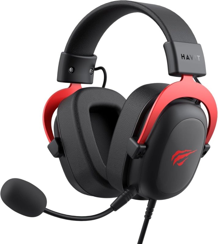Headphone Fone de Ouvido Havit H2002d Black Red