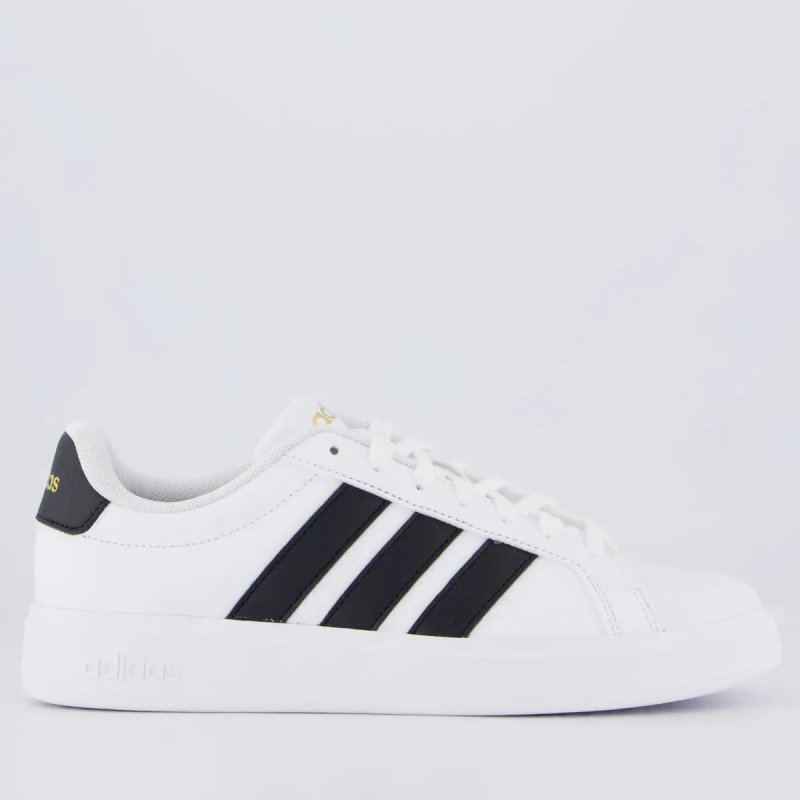Tênis adidas Streettalk Preto Branco E Dourado Feminino