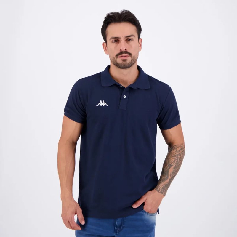 Polo Kappa Essential Sport Marinho