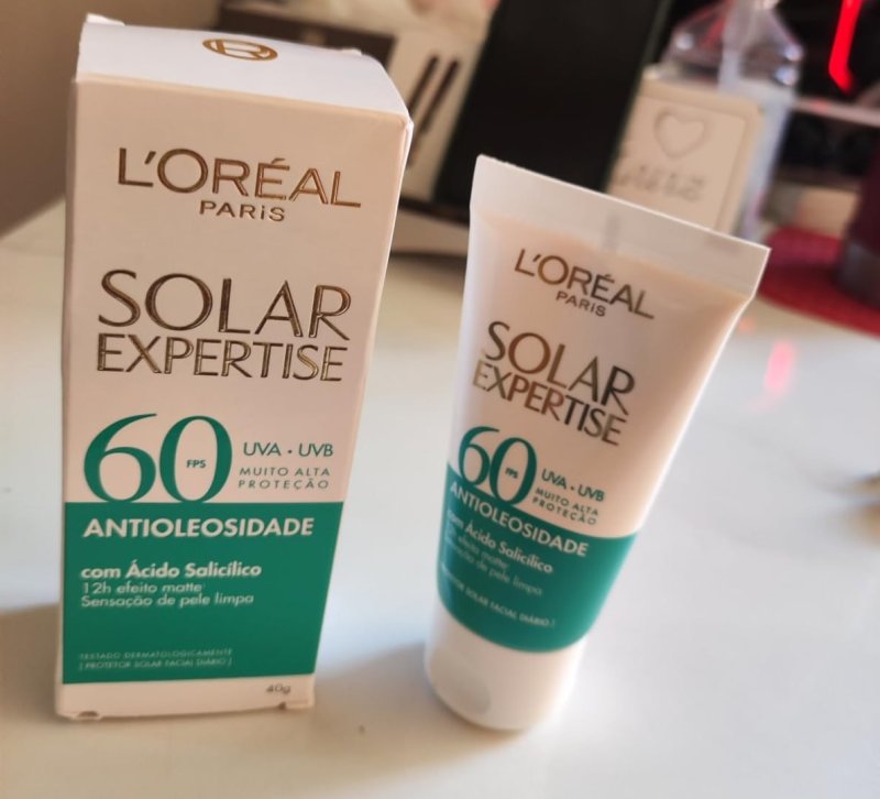 L'Oréal Paris Protetor Facial Solar Expertise Antioleosidade FPS 60, 40g