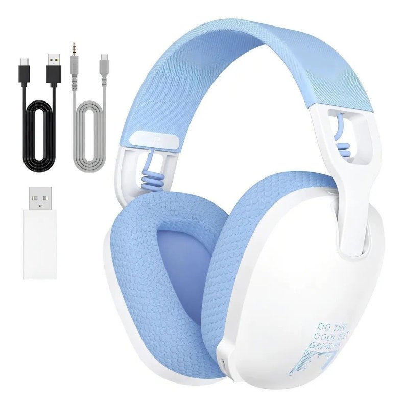 Headset Gamer Sem Fio Onikuma B2 Conexão Usb E Bluetooth Cor Branco