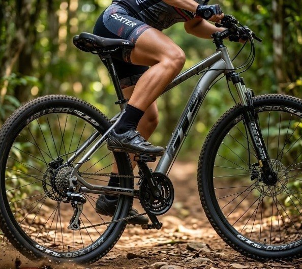 Bicicleta Aro 29 Gts Dexter 24 Marchas Freio A Disco Cor Branco Com Preto Tamanho Do Quadro 21
