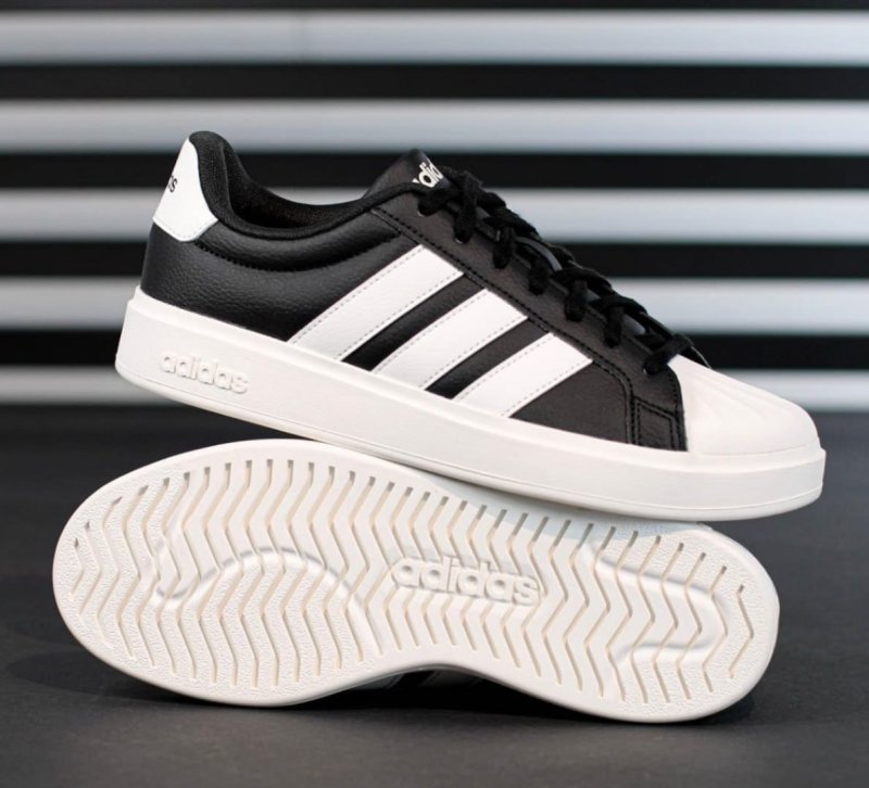 Tênis adidas Streettalk Feminino Preto E Off White Preto - 34,0 Br