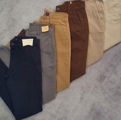Calça Masculina Sarja Premium Esporte Fino Bolso Faca Lycra