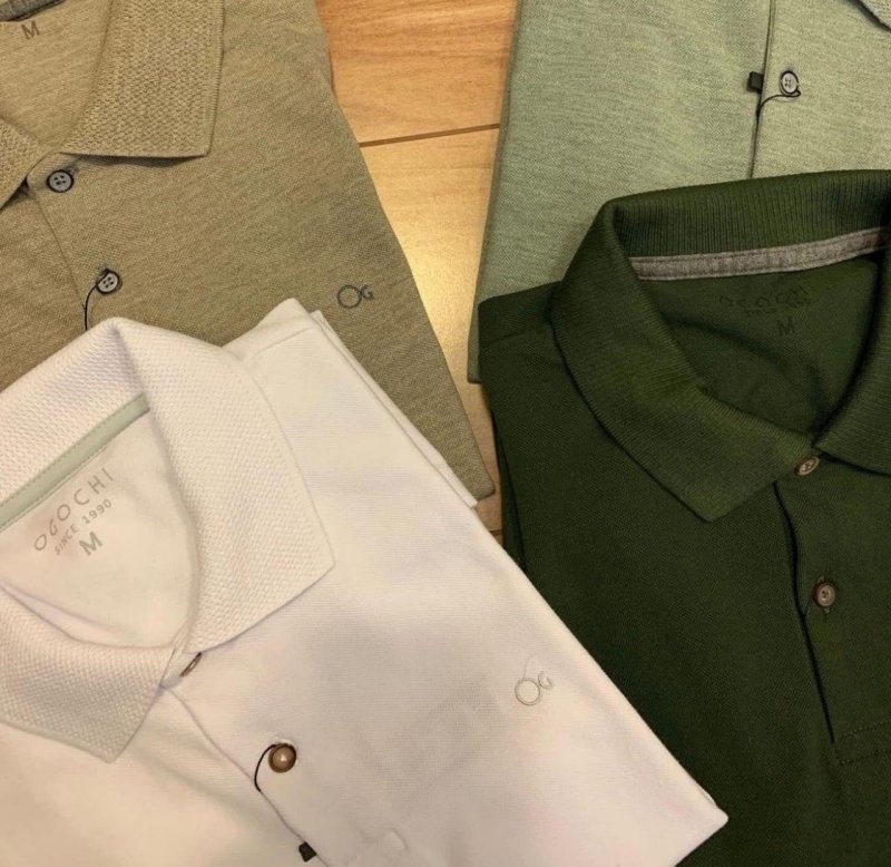 Camisa Masculina Social Gola Polo Ogochi Slim Manga Curta + Frete Grátis