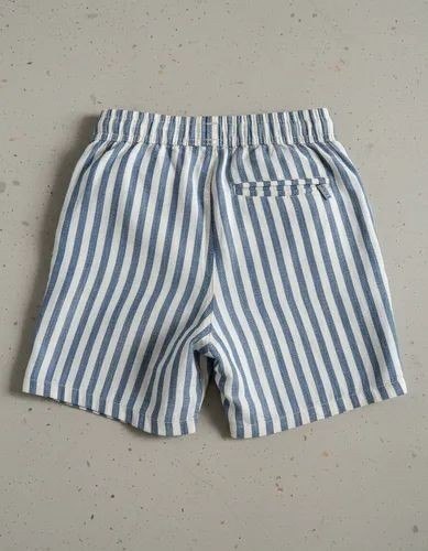 Shorts Mauricinho Listrado Masculino Haryn Menswear Azul Listra Larga M