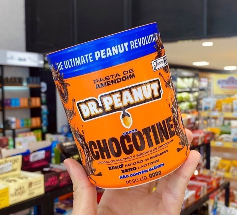 Pasta de Amendoim Dr. Peanut Gourmet Sabor Chocotine 600g