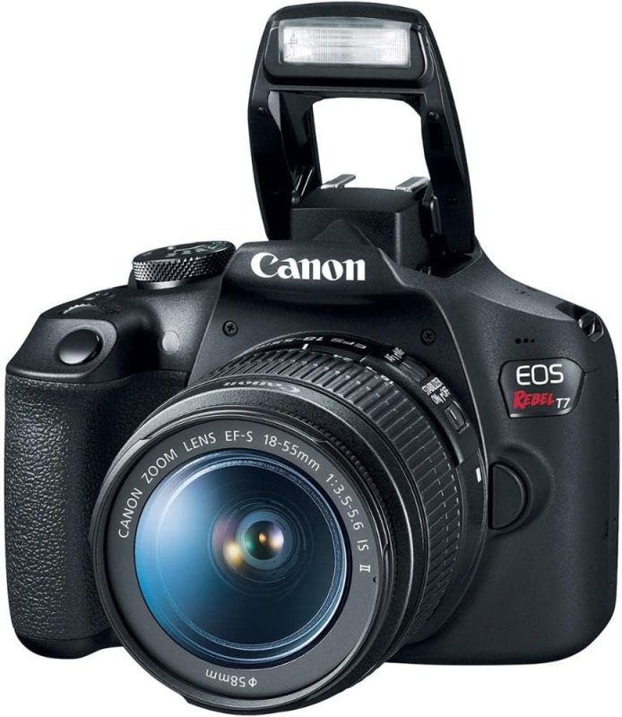 Canon EOS T7+ com Lente EF-S 18-55mm - Câmera DSLR