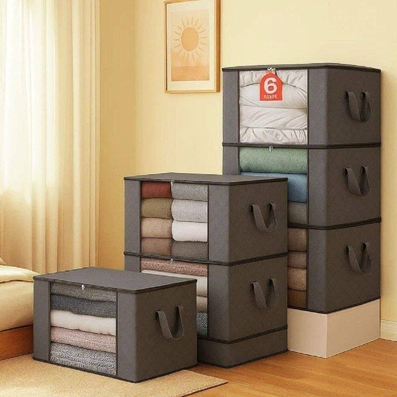 Kit 4un Saco Organizador Edredon Cobertor Multiuso Dobrável