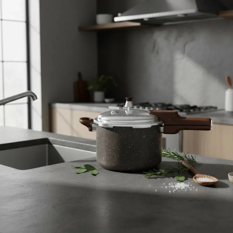 Panela De Pressão Fechamento Externo Presscook Grafito 4,2l - Mimo Style