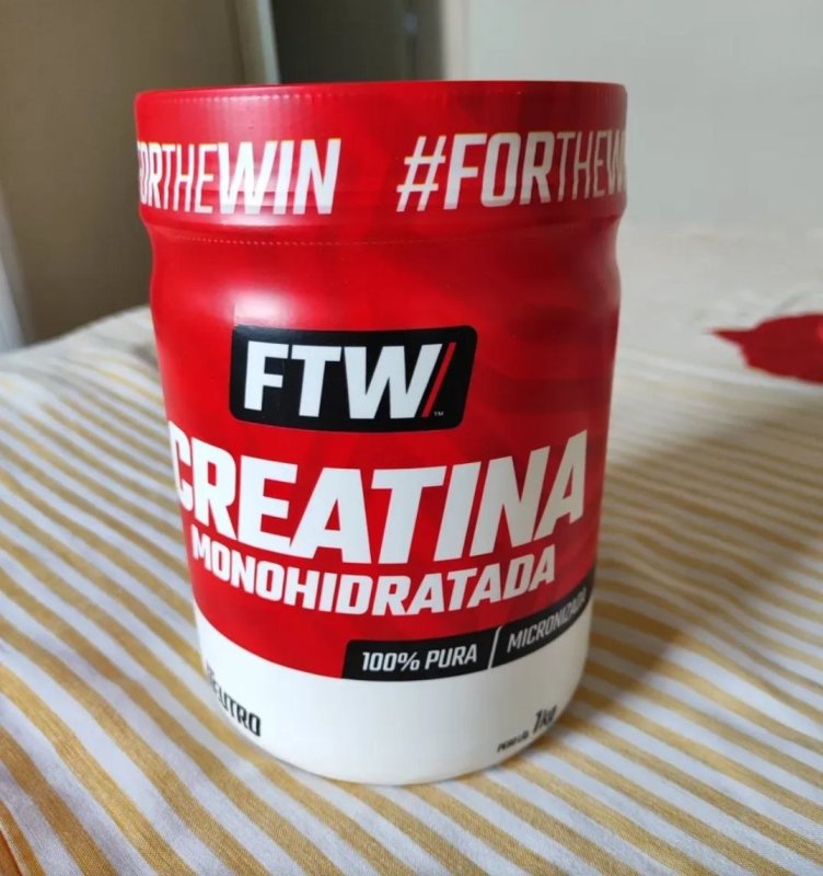Creatina Monohidratada 100% Pura Pote 1kg - FTW