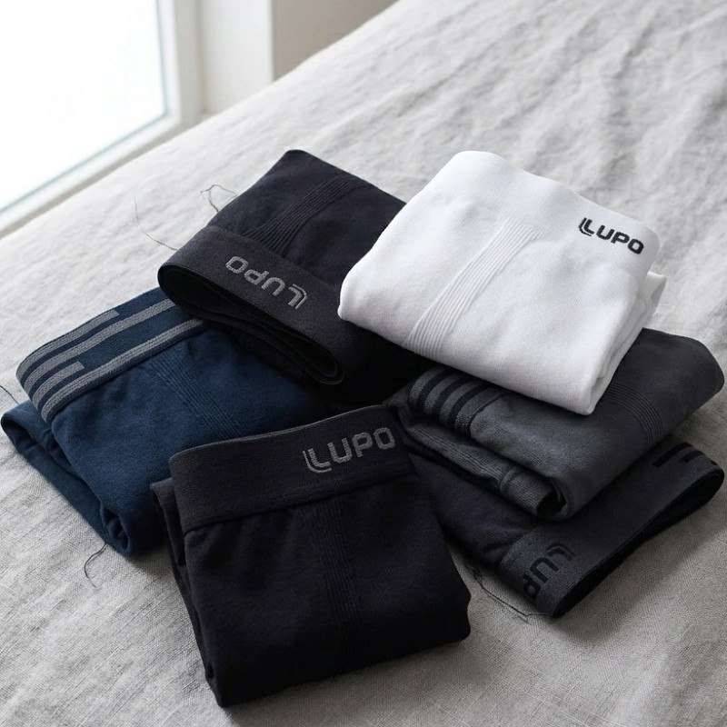 Kit 6 Cuecas Lupo Boxer Box Sem Costura Basic Microfibra