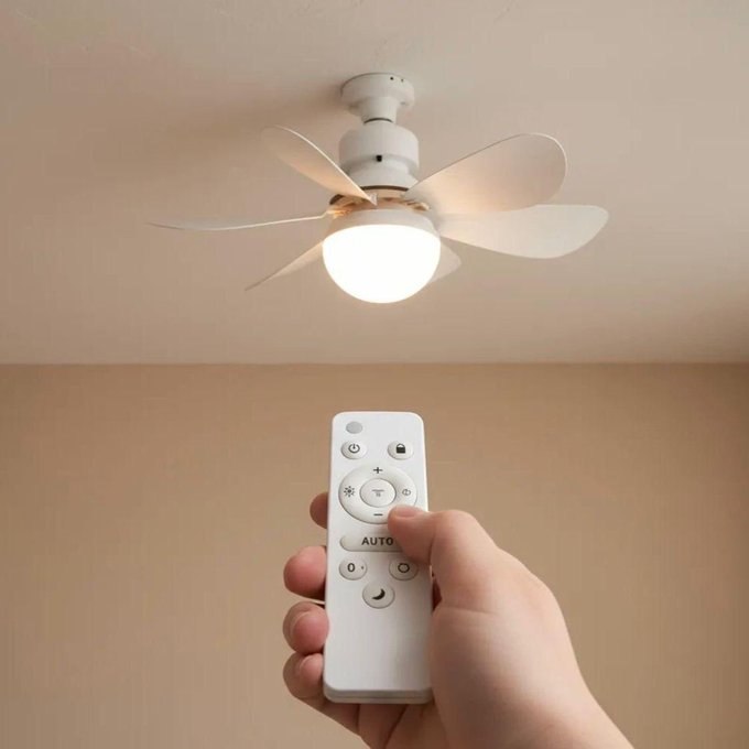 Lâmpada Led com Ventilador de Teto Bivolt 80w E27 + Frete Grátis