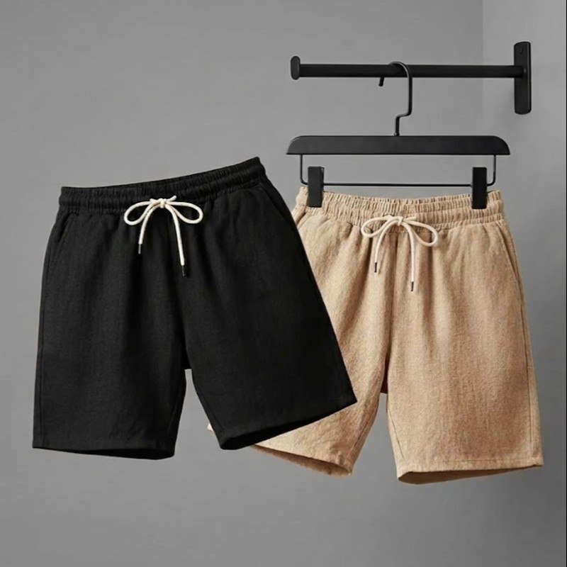 Kit 2 Shorts Linho Masculino Bermuda Mauricinho Premium