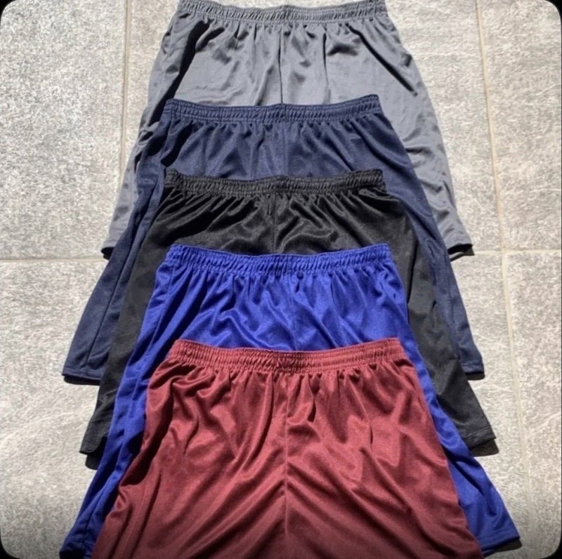 Kit 5 Shorts Masculino Sport Academia Futebol Cores Sortidas