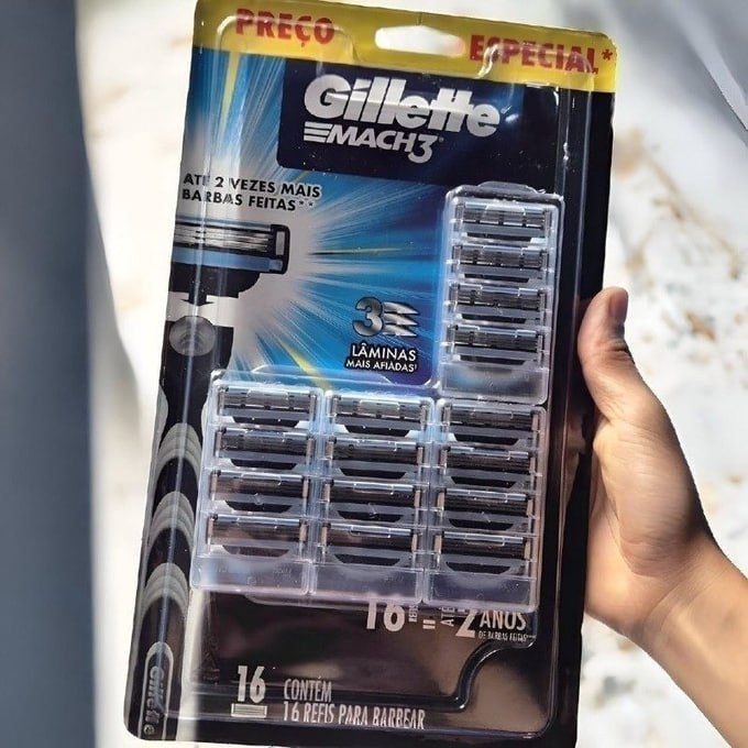 Gillette Mach3 - Refil Para Barbear, 16 Unidades
