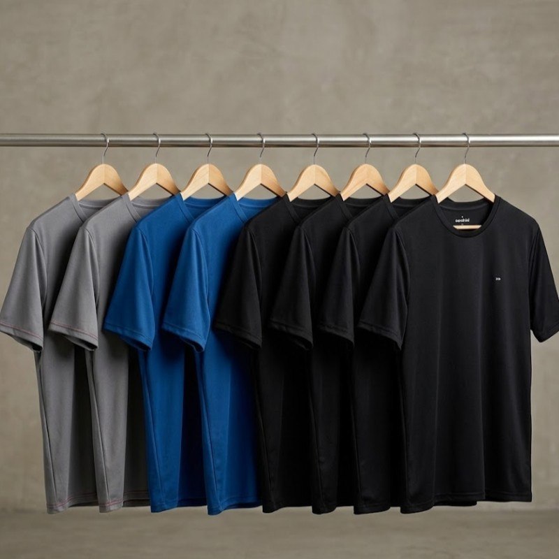 Kit 8 Camisas Sandrini Dry-Fit Masculina Caminhada Academia