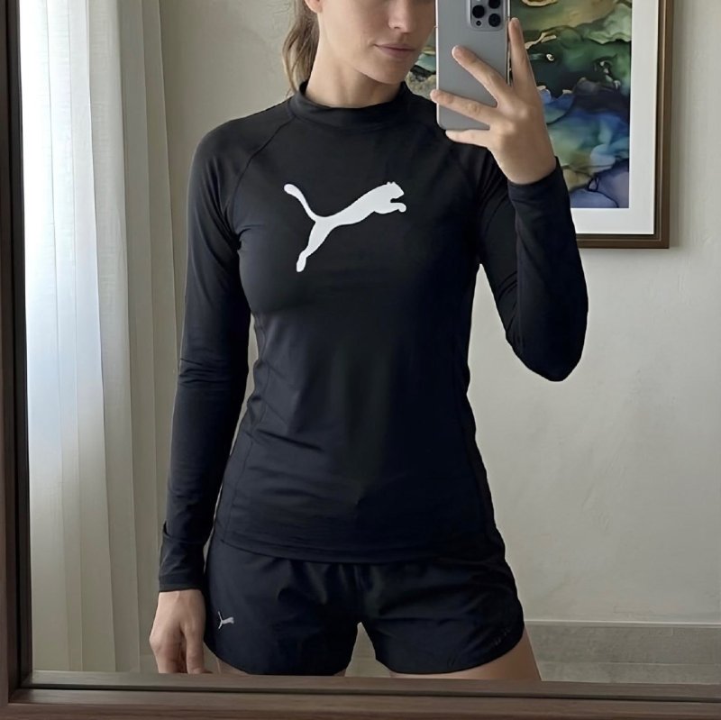 Camiseta Térmica Puma Uv 50+ Manga Longa Feminino