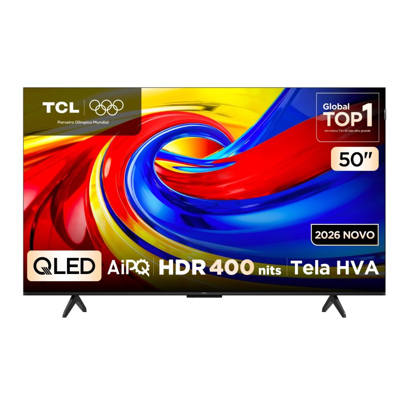 Smart TV TCL 50 Polegadas QLED 4K P7L WiFi Bluetooth Google TV HDR10+ 120 Hz VRR AIPQ 50P7L
