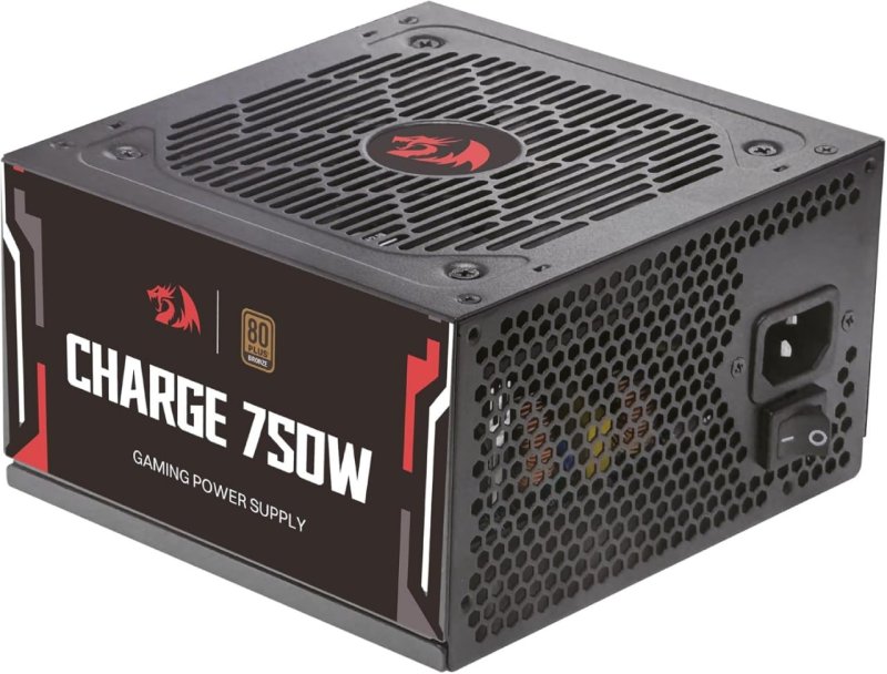 Fonte Gamer Redragon Charge 750W Preto ATX 80 Plus Bronze Capacitores 100% Japoneses