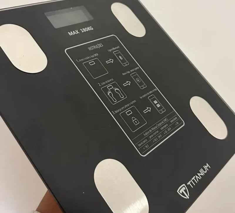 Balaca Digital Biompedância Bluetooth 180kg App Gratuito