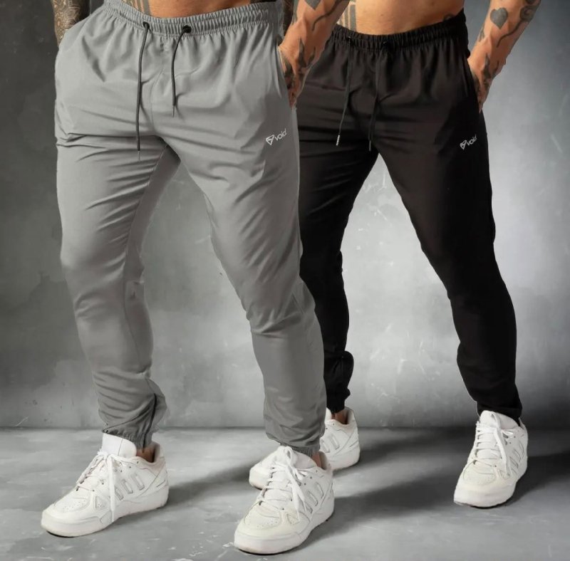 Kit 2 Calça Jogger Tactel Elastano