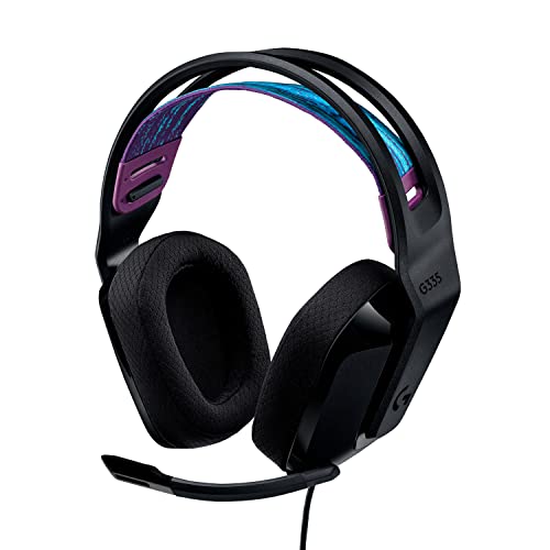 Headset Gamer Logitech G335 com Almofadas com Espuma de Memória