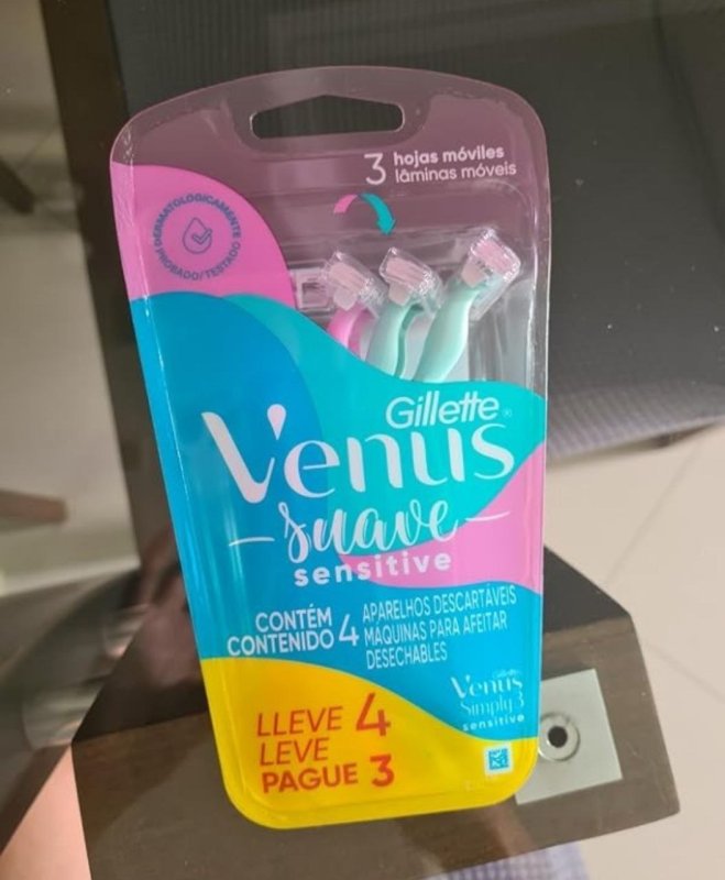 Aparelho de Depilação Gillette Venus Descartável, 4 Unidades