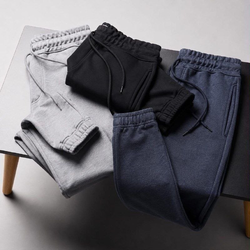 Kit 3 Calça Moletom Slim Jogger Com Bolso Masculino