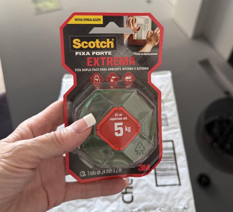Scotch, 3M, Fixa Forte, Fita Dupla Face, Fixação Extrema, 24mm x 2m