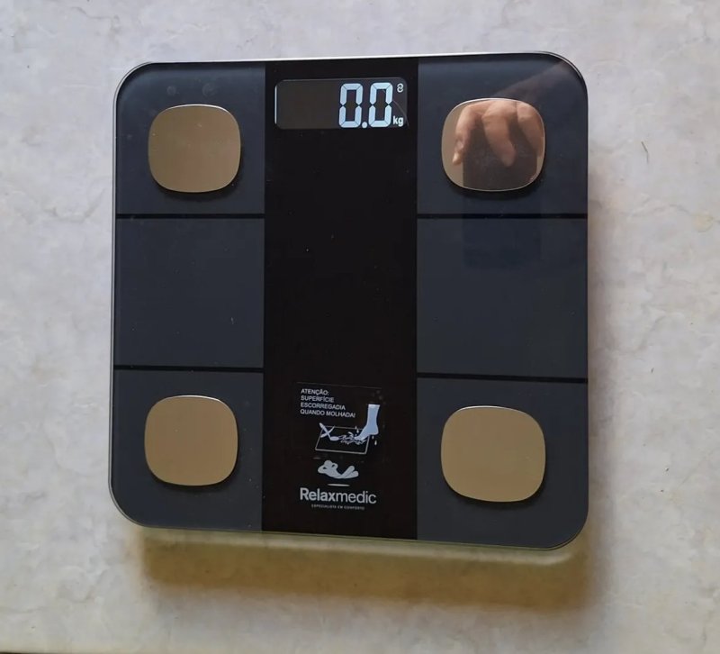 Balança Digital Corporal Bioimpedância Aplicativo Bluetooth Relaxmedic
