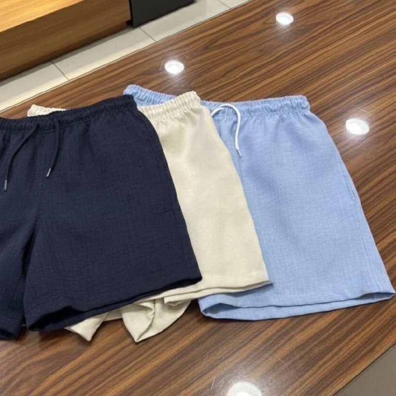 Kit 2 Shorts Linho Masculino Bermuda Mauricinho Premium