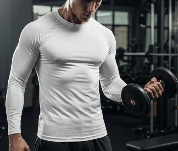 Kit com 3 Camisas Segunda Pele Dry Fit Proteção UV