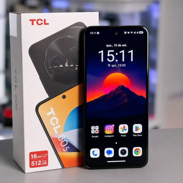 Smartphone TCL 512GB 50MP 18GB RAM 6.7" HD+ IPS Octa-Core 5.200mAh TCL 60 SE + Frete Grátis