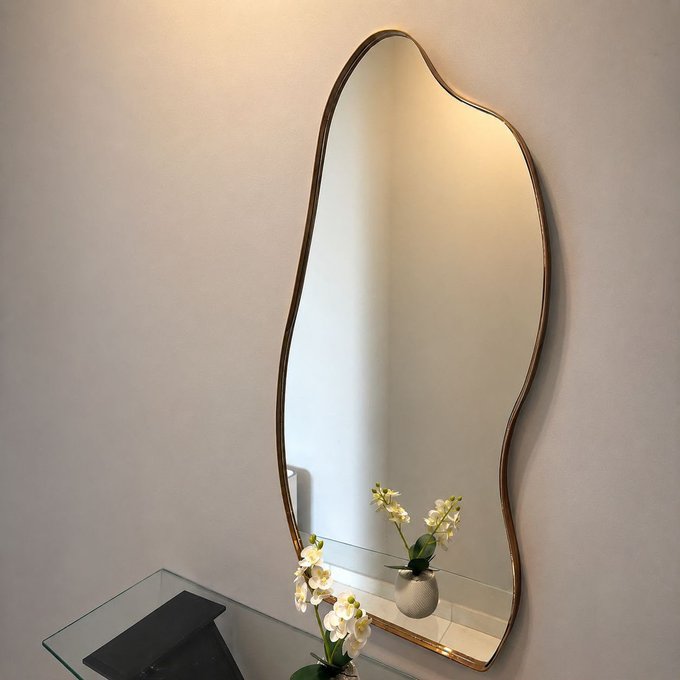 Espelho 100x50 Orgânico Corpo Inteiro Grande Moldura + Frete Grátis