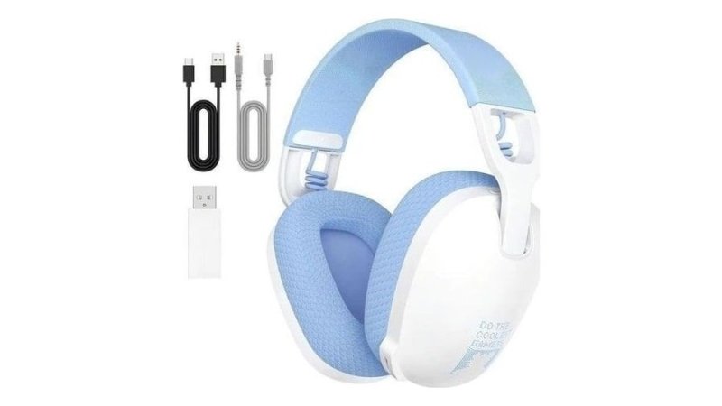 Headset Gamer Sem Fio Onikuma B2 Conexão Usb E Bluetooth Cor Branco