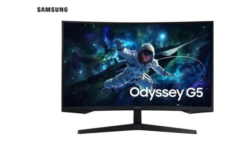 Monitor Gamer Samsung Odyssey G5, 32, qhd, 165hz, 1ms, hdmi, dp Preto