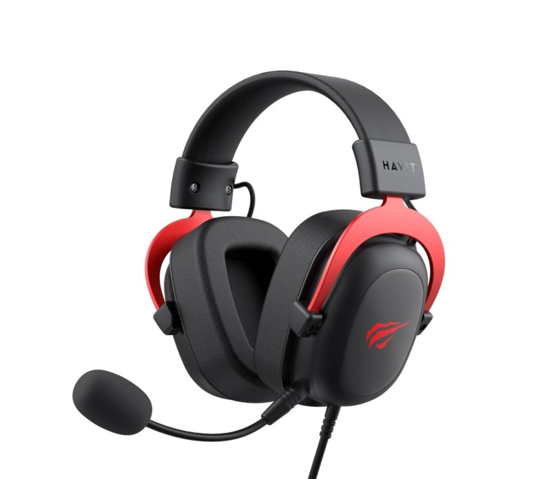 Headphone Fone de Ouvido Havit H2002d Black Red, Gamer, HV-H2002D